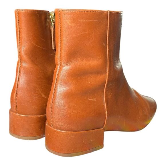 Sézane Low Léa Handcrafted Flat Ankle Boot in Natural Heritage Leather. Sz 6.5 - Picture 10 of 12